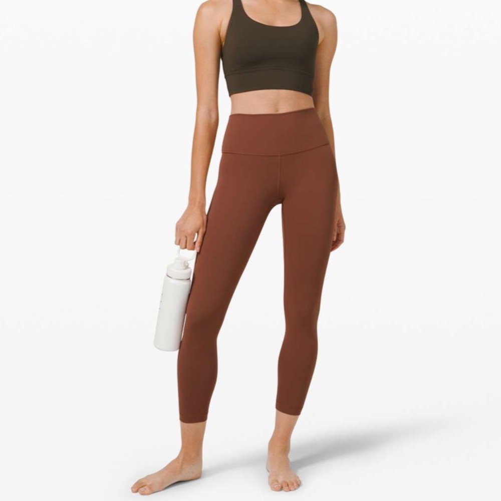 Lululemon Wunder Under High Waisted Leggings in Ancient Copper 25”